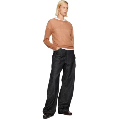 Studio Nicholson Tan Eyla Sweater In Brown
