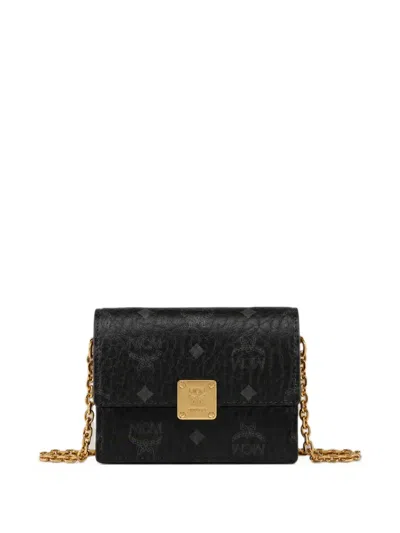Mcm Mini Chain-link Shoulder Bag In Black