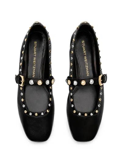 Stuart Weitzman Perry Studded Ballet Flats In Multi