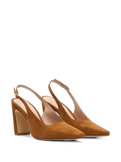 Stuart Weitzman Stassi Slingback Suede Pumps In Multi
