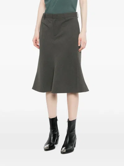 Jnby Flared Midi Skirt In Multi