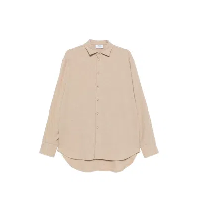 Le Sully Studio Buttoned-cuff Oversized Shirt In Neutrals
