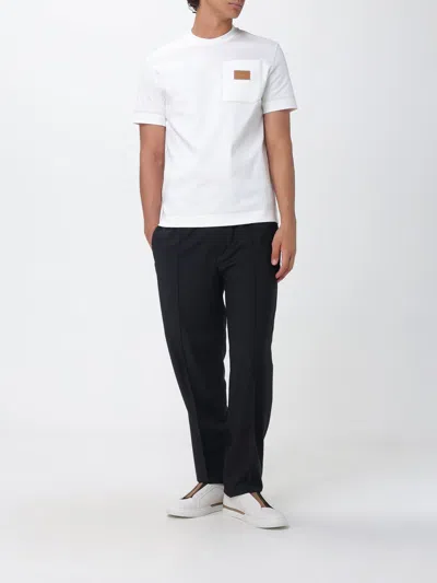 Fendi T-shirt With Logo Application In White
