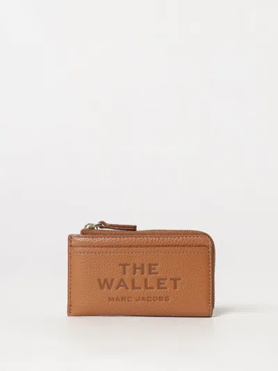 Marc Jacobs Logo-embossed Leather Wallet In Brown