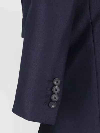 Tagliatore Double-breasted Blazer In Blue