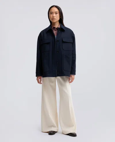 Aspesi Multi-pocket Jacket In Blu