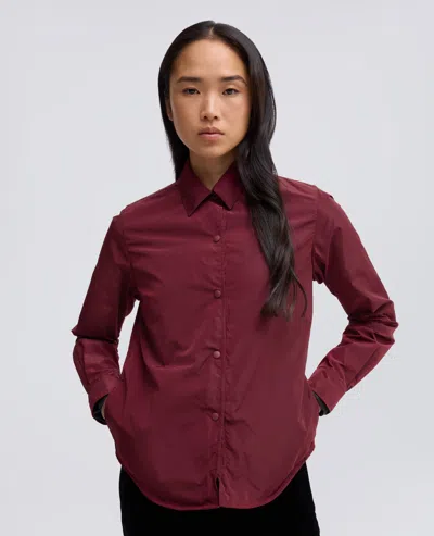 Aspesi Camicia Sfoderata In Tessuto Tecnico - Barbera In Barbera