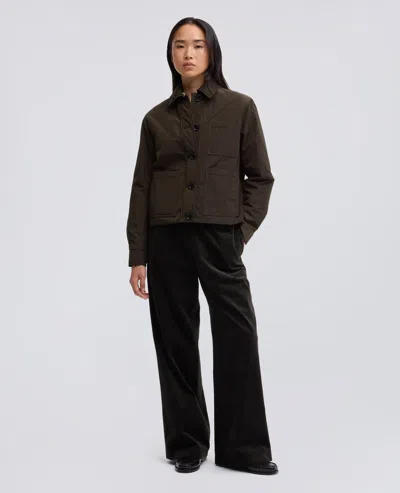 Aspesi Button-up Patch-pocket Jacket In Brown