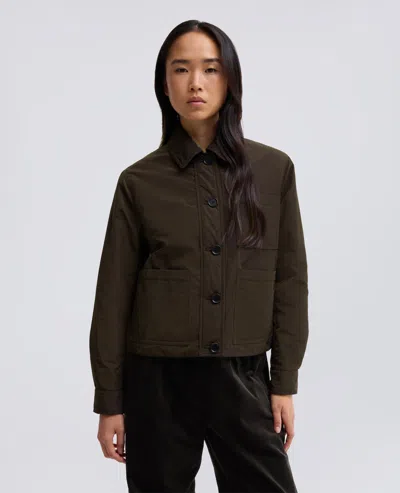 Aspesi Button-up Patch-pocket Jacket In Brown