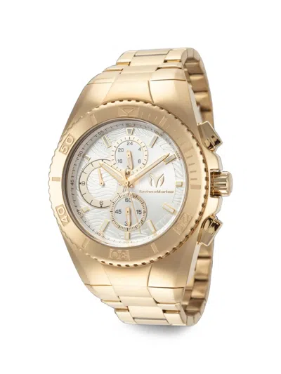 Technomarine 만타 오션 크로노그래프 44.5mm 시계 In Gold