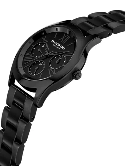 Kenneth Cole 로마 숫자 서브 다이얼 34mm 시계 In Black