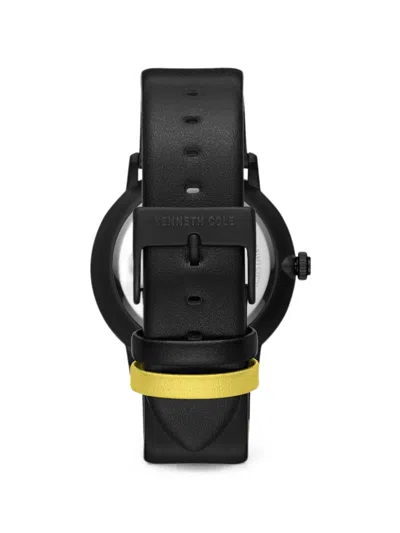 Kenneth Cole 뉴욕 레더 42mm 시계 In Multi