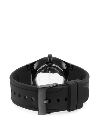 Kenneth Cole 라운드 페이스 44mm 시계 In Black