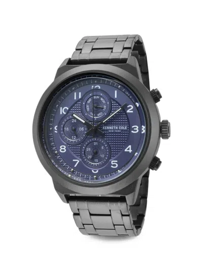 Kenneth Cole 라운드 페이스 47mm 시계 In Blue