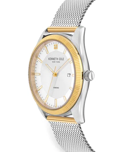 Kenneth Cole 클래식 메시 스트랩 41mm 시계 In Metallic