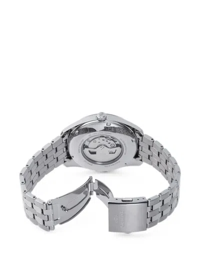 Orient 모던 스켈레톤 41mm 시계 In Silver