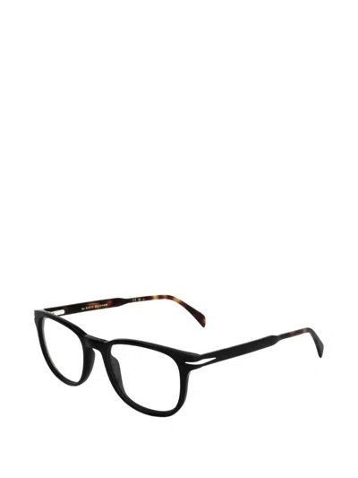 Eyewear By David Beckham 스퀘어 프레임 안경 In Black