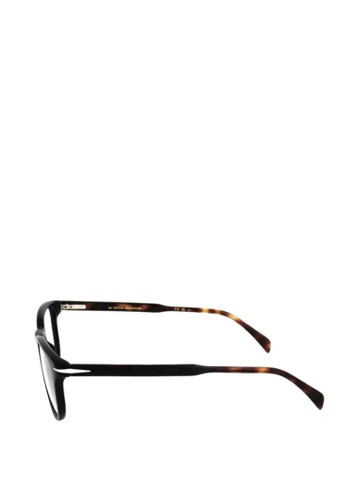 Eyewear By David Beckham 스퀘어 프레임 안경 In Black