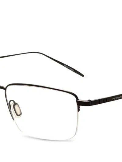 Porsche Design 직사각 프레임 안경 In Gray