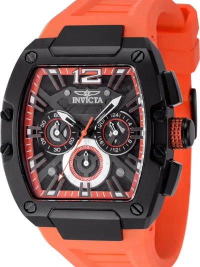 Invicta 레이싱 43mm 시계 In Orange