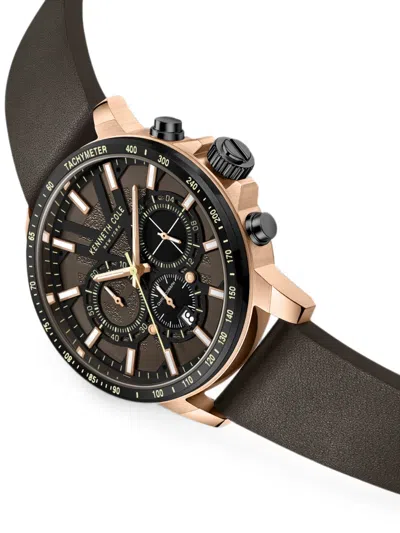 Kenneth Cole 클래식 크로노그래프 44mm 시계 In Brown