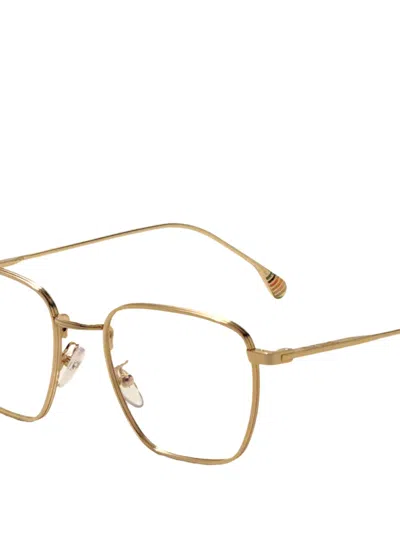 Paul Smith Edgar Square-frame Glasses In Gold