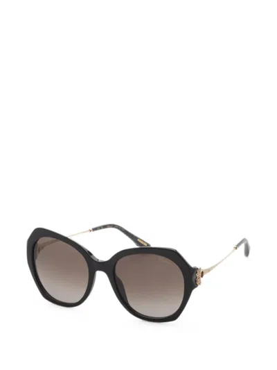 Chopard Eyewear 캣아이 프레임 선글라스 In Black
