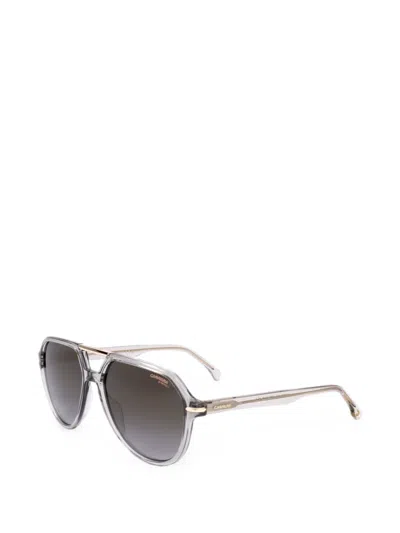 Carrera 파일럿 프레임 더블 브리지 선글라스 In Gray