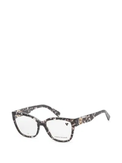 Longchamp Tortoiseshell-effect Square-frame Glasses In Multi
