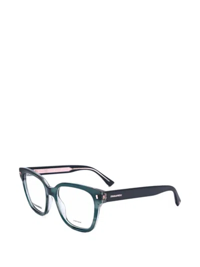 Dsquared2 Square-frame Glasses In Yellow