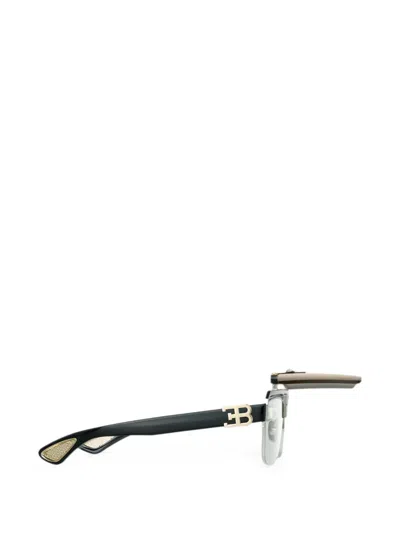 FLIP-UP GEOMETRIC-FRAME SUNGLASSES