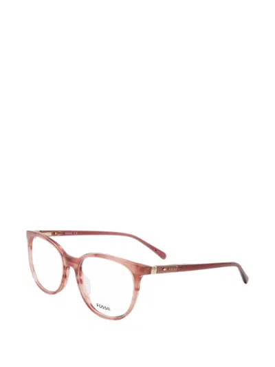 Fossil 라운드 프레임 안경 In Brown