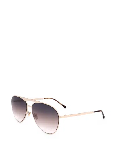 Isabel Marant Eyewear Pilot-frame Sunglasses In 골드 톤