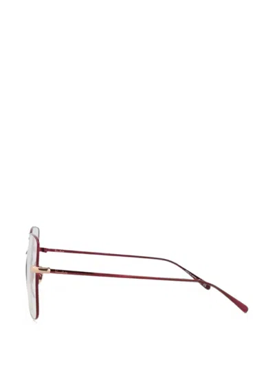 Pomellato Eyewear 스퀘어 프레임 안경 In 레드