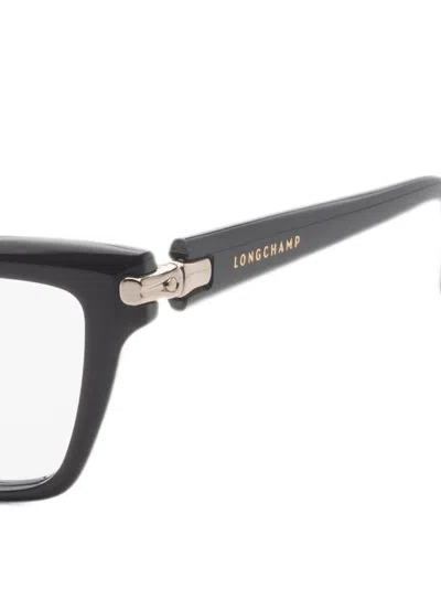 Longchamp Rectangle-frame Glasses In Black