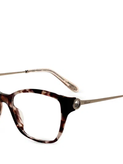 Chopard 톨토이즈셸 이펙트 캣아이 안경 In Brown