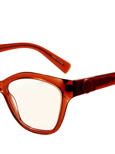 Longchamp Cat-eye Frame Glasses In Red