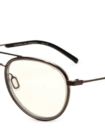 Porsche Design 파일럿 프레임 안경 In Black