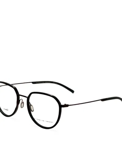 Porsche Design 기하학 프레임 안경 In Black