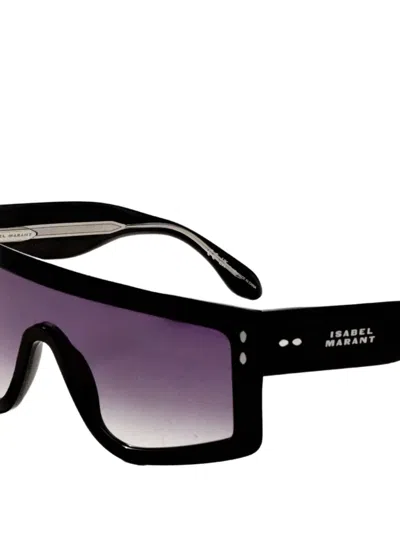 Isabel Marant Eyewear Geometric-frame Sunglasses In 블랙