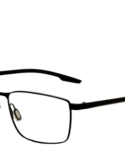 Porsche Design 직사각 프레임 안경 In Black