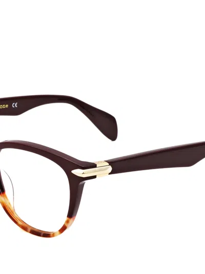 Rag & Bone Eyewear 톨토이즈셸 이펙트 캣아이 안경 In 브라운