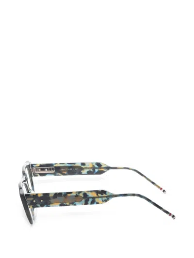Thom Browne Tortoiseshell-effect Rectangle-frame Glasses In Multi