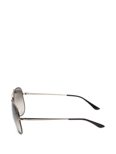 Ferragamo Eyewear Pilot-frame Sunglasses In 브라운