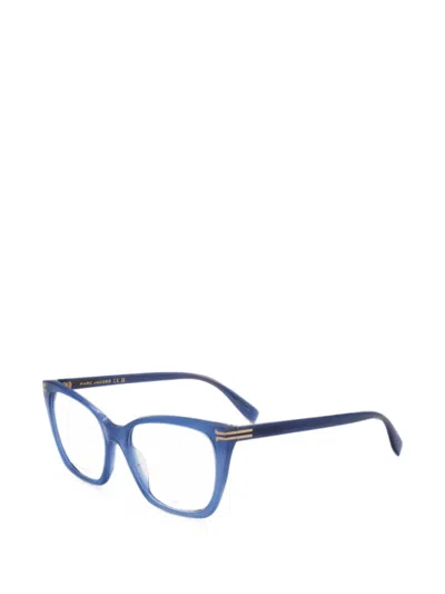 Marc Jacobs Runway Cat-eye Frame Glasses In Blue