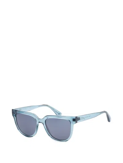 Longchamp Geometric-frame Sunglasses In Blue