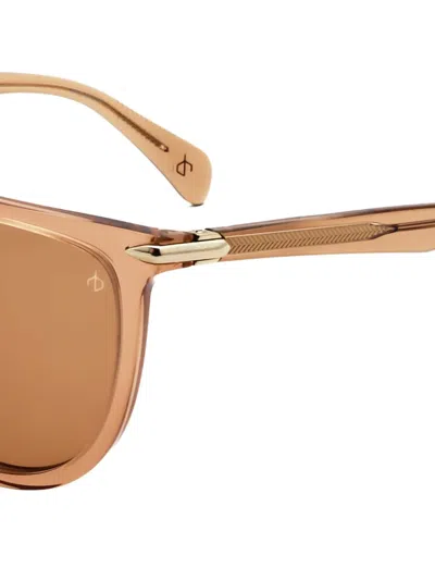 Rag & Bone Eyewear 기하학 프레임 선글라스 In 브라운