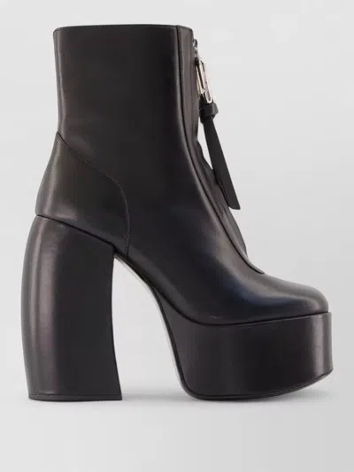 Marc Jacobs The Gigi Platform Ankle Boots In Black