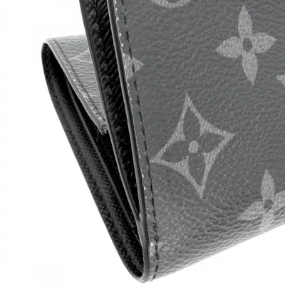 Pre-owned Louis Vuitton Black Monogram Eclipse Wallet (tri-fold) ()