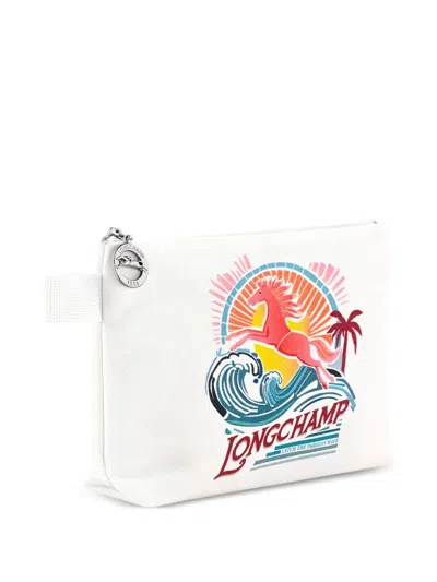 Longchamp Le Pliage Graphic-print Pouch In Pattern